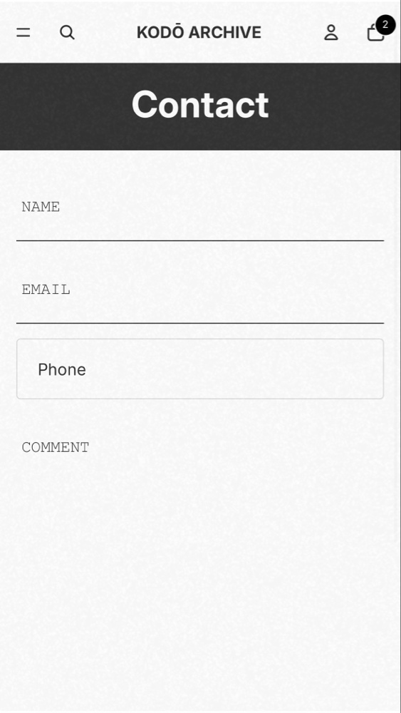 Formulario Concierge